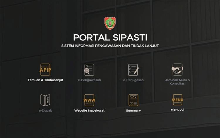 Inspektorat Kalteng Klaim e-Sipasti Permudah Pemantauan