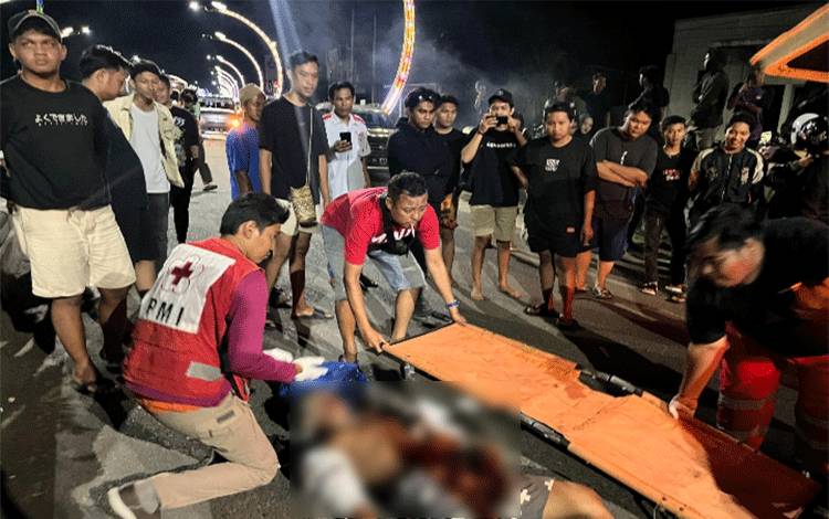 Laka Tunggal, Pemuda di Sampit Dilarikan ke RSUD dr Murjani