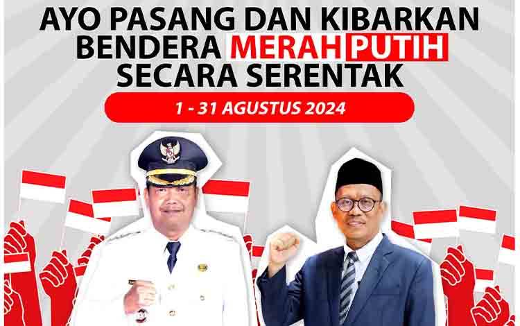Pj Bupati Seruyan Imbau Masyarakat Pasang Bendera Merah Putih Sambut HUT RI