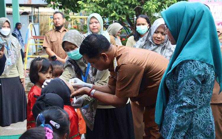 Capaian PIN Polio di Seruyan Melampaui Target Daerah