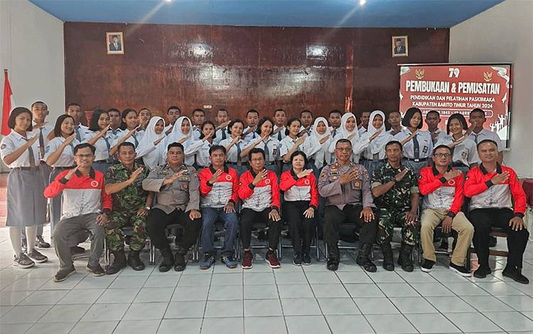 Sekda Barito Timur Buka Pemusatan Pendidikan dan Pelatihan Paskibraka