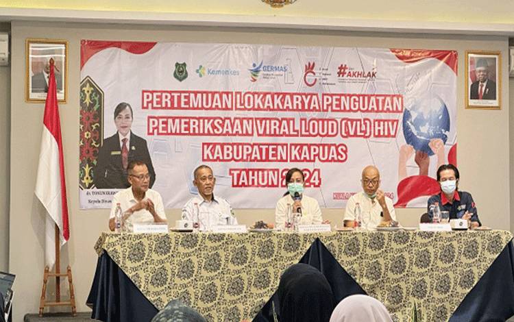 Lokakarya Penguatan Pemeriksaan VL HIV Digelar di Kapuas