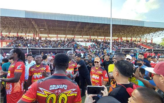 Ribuan Penonton Antusias Saksikan HNR Exhibition Asing All Star Vs Sampit Selection