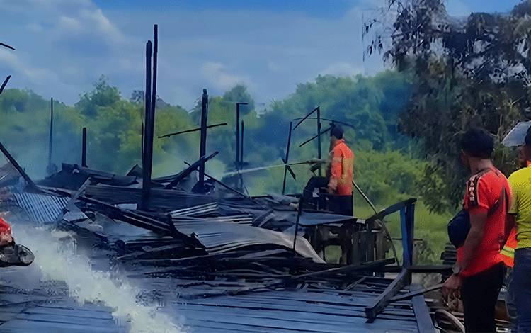 Rumah di Palangka Raya Ludes Terbakar diduga Akibat Arus Pendek