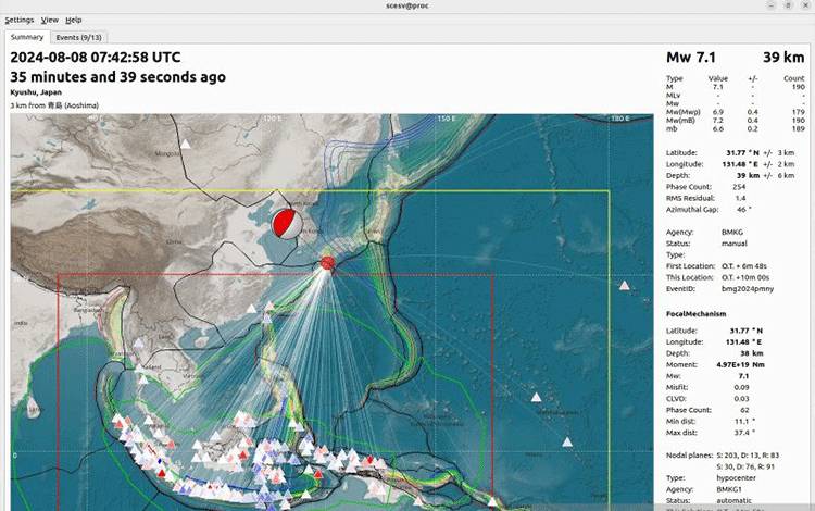 BMKG: Potensi Tsunami di Jepang Tidak Berdampak ke Wilayah Indonesia