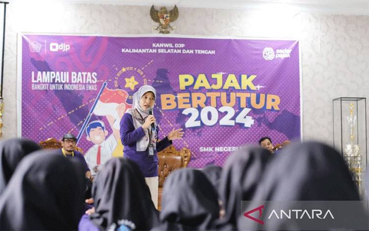 Kanwil DJP Kalselteng Edukasi 2.500 Siswa Terkait Pajak