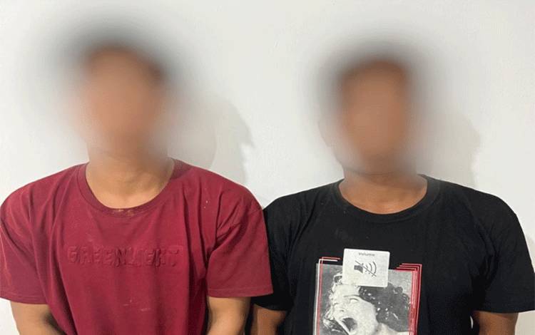 Polsek Telawang Tangkap Dua Pemuda Diduga Curi Sawit