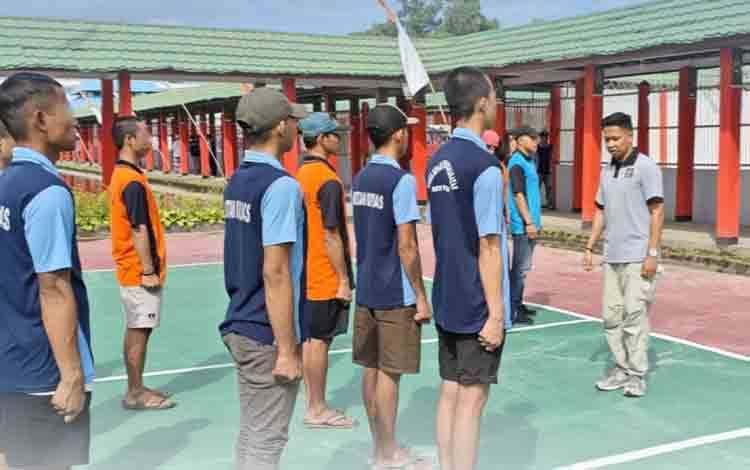 WBP Rutan Kapuas Jalani Pelatihan PBB Persiapan Upacara Hari Kemerdekaan RI