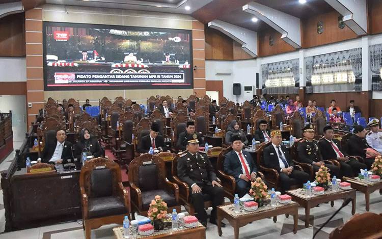 DPRD Kapuas Gelar Paripurna Istimewa Dengarkan Pidato Kenegaraan