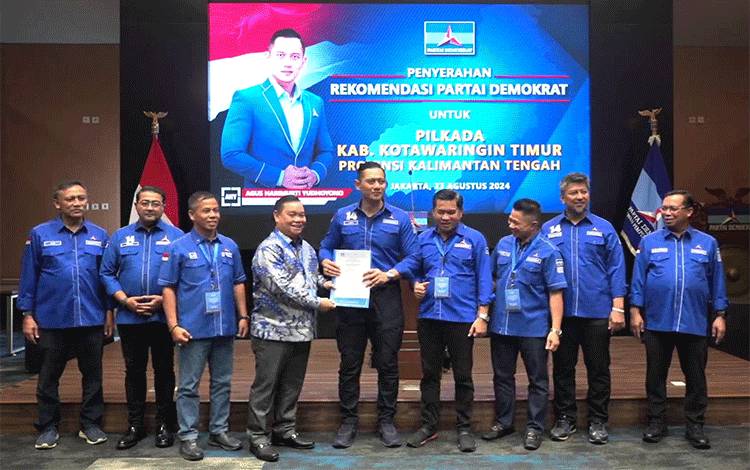 Rekomendasi Jatuh pada Halikinnor-Suprianti Rambat, Demokrat Kotim: Kami Tunduk Keputusan DPP