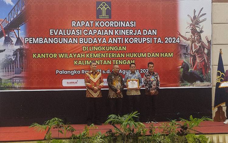 Lapas Sampit Terima 2 Penghargaan dari Kanwil Kemenkumham Kalteng