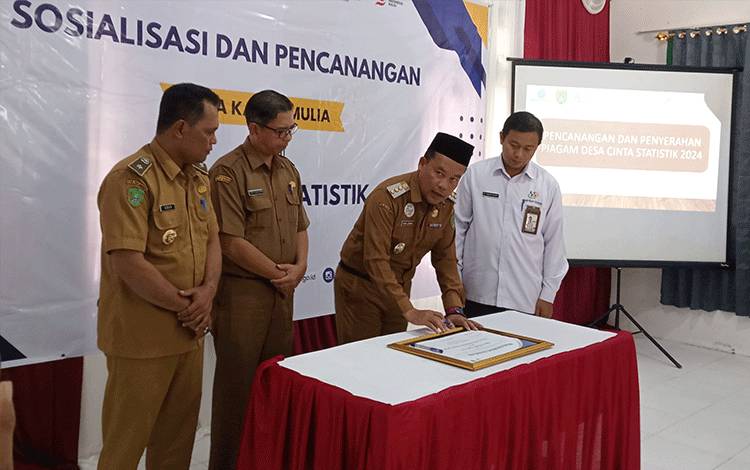 Desa Karta Mulia Dicanangkan Jadi Desa Cinta Statistik