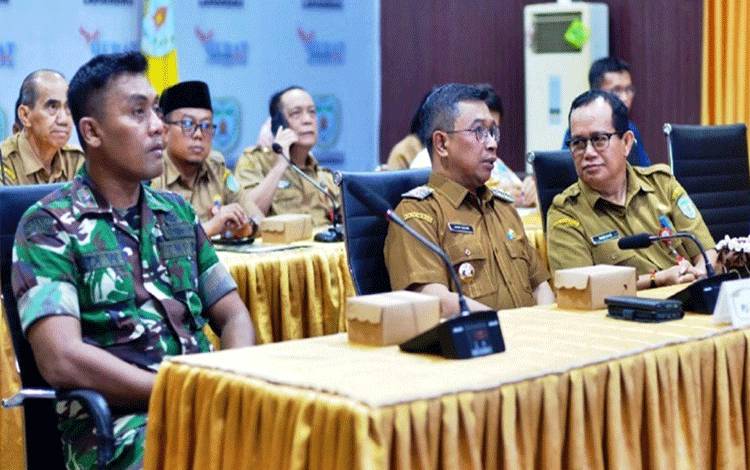 Pemkab Lamandau Rakor Pengendalian Inflasi Bersama Kemendagri RI