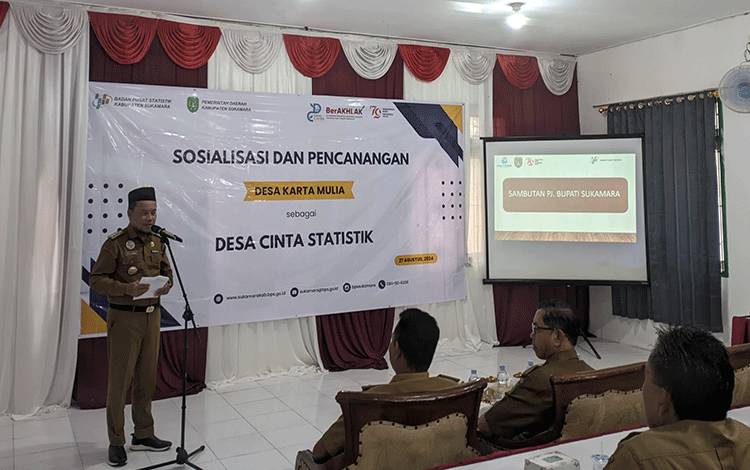 Pj Bupati Sukamara: Program Desa Cantik Wujudkan Data Berkualitas Tingkat Desa/Kelurahan