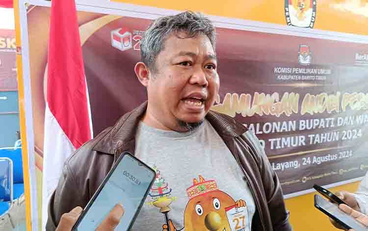 KPU Barito Timur Minta Pengantar Cabup - Cawabup Saat Mendaftar tidak Lebih dari 100 Orang