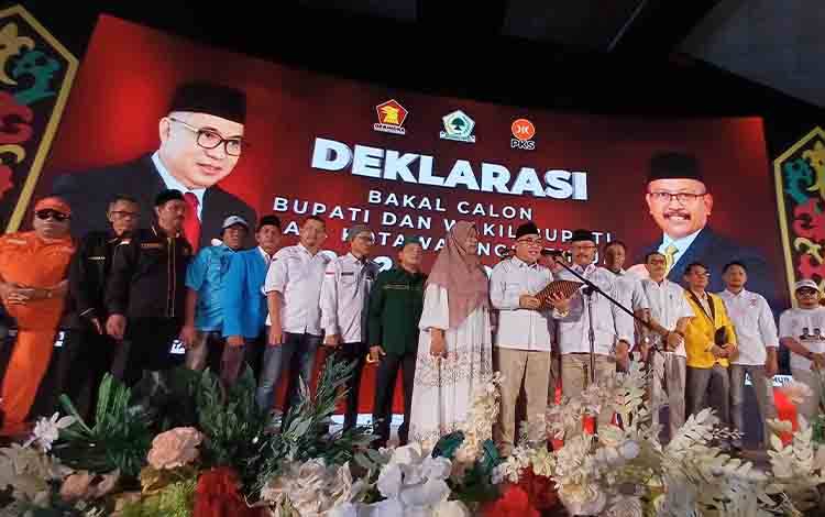Partai Pengusung Deklarasikan Sanidin - Siyono Maju Pilkada Kotim