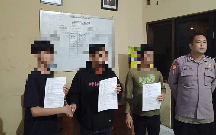 Polsek Sabangau Mediasi Kasus Perkelahian Anak di Bawah Umur