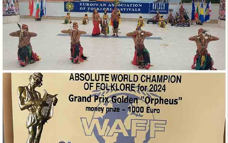 Tarian Budaya Barito Selatan Raih Juara I World Championship of Folklore di Bulgaria