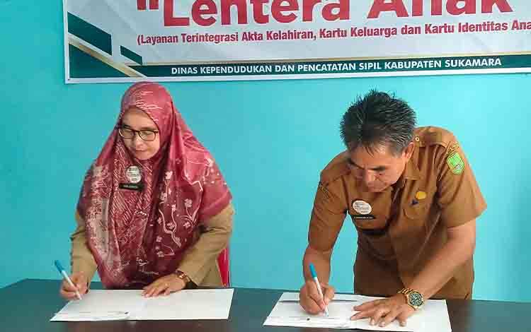 Lentera Anak Inovasi Disdukcapil Sukamara Dilaksanakan di Seluruh Kecamatan