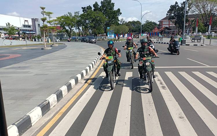 Kodim 1016/Plk Gelar Patroli Rutin Demi Ciptakan Situasi Pilkada Kondusif di Palangka Raya