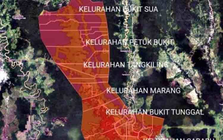 Tingkat Kemudahan Terbakar Tanah d Palangka Raya Tinggi