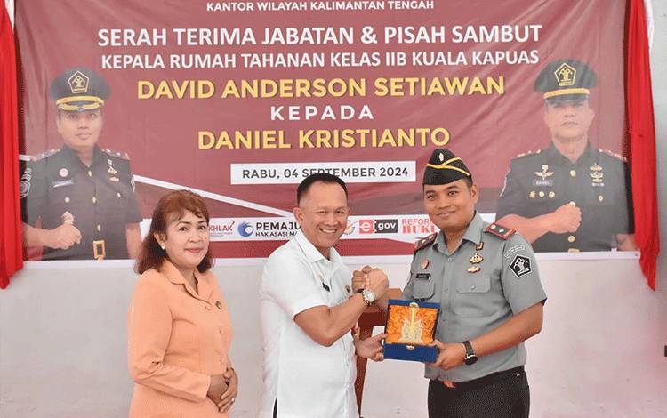 Sekda Hadiri Sertijab Kepala Rutan Kelas IIB Kuala Kapuas