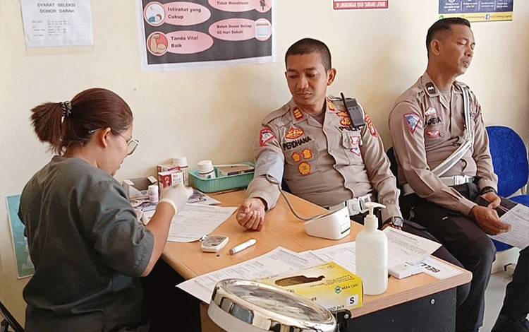 Satlantas Polres Barito Timur Rajut Kepedulian Melalui Setetes Darah