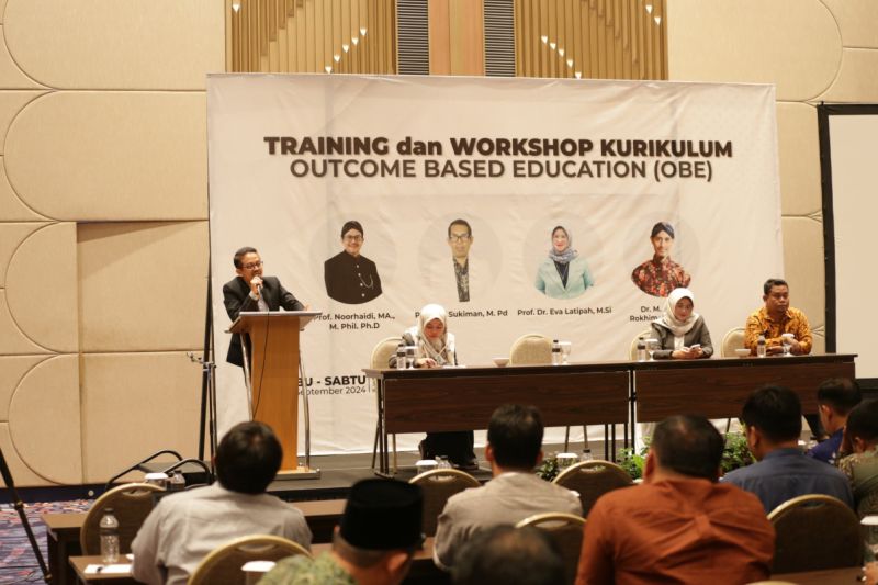 Workshop Kurikulum Outcome-Based Education (OBE) yang digelar Perkumpulan Program Studi Pendidikan Agama Islam Indonesia (PPPAII) di Yogyakarta pada 4-7 September 2024. ANTARA/HO-Humas UIN Yogyakarta