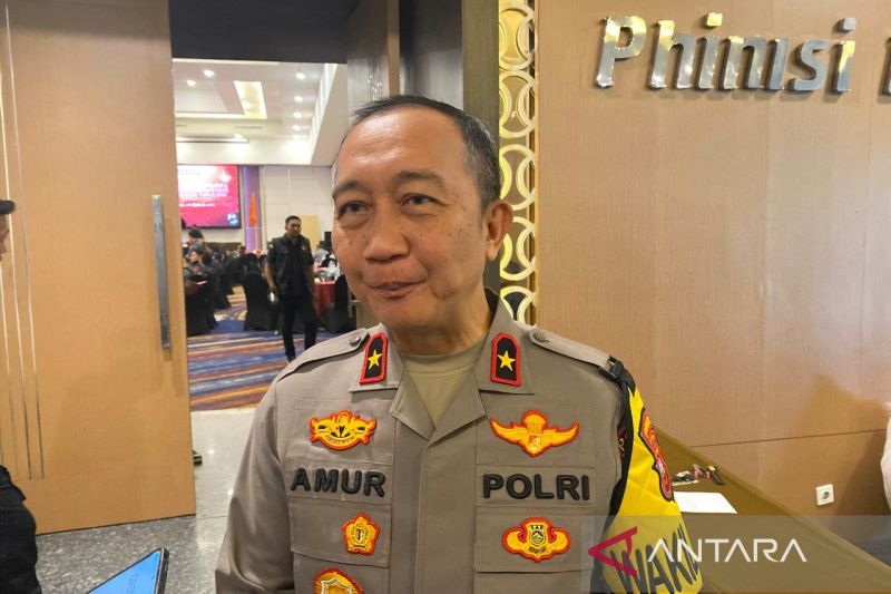 Wakil Kepala Polda Sultra Brigjen Pol Amur Chandra Juli Buana. (ANTARA/La Ode Muh Deden Saputra)
