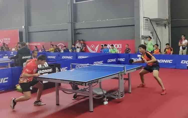 Tenis Meja Beregu Putra Kalteng Kalahkan Sultra di PON XXI