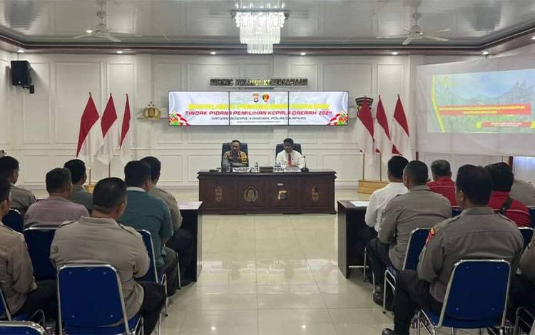 Polres Kapuas Sosialisasi Penanganan Tindak Pidana Pilkada 2024
