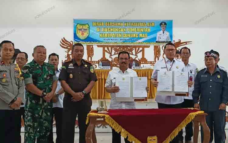 DPRD Gunung Mas Berharap Ikrar Netralitas ASN Dipatuhi dengan Baik
