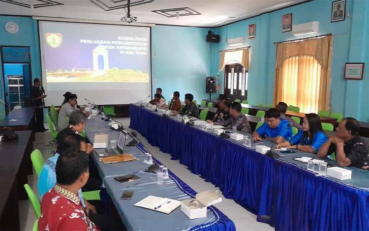 Inspektorat Daerah Sukamara Sosialisasi Percontohan Desa Antikorupsi