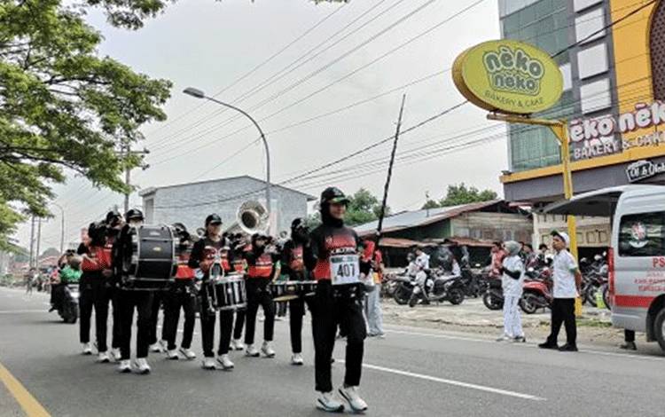 Drumband Kalteng Berpotensi Raih Medali di PON XXI usai Tunjukan Performa Gemilang