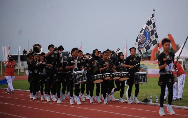 Drumband Raih Emas Pertama untuk Kalteng di PON XXI Aceh-Sumut