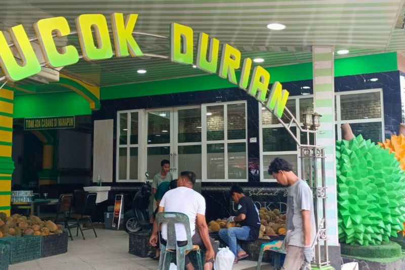 Salah satu tempat kuliner khas Medan, Ucok Durian yang berlokasi di Medan, Sumatera Utara. (ANTARA/HO-PB PON XXI Sumut)