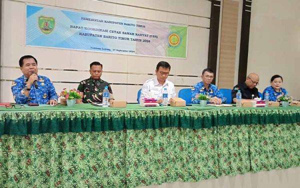 Dinas Pertanian Barito Timur Gelar Rakor Cetak Sawah Rakyat