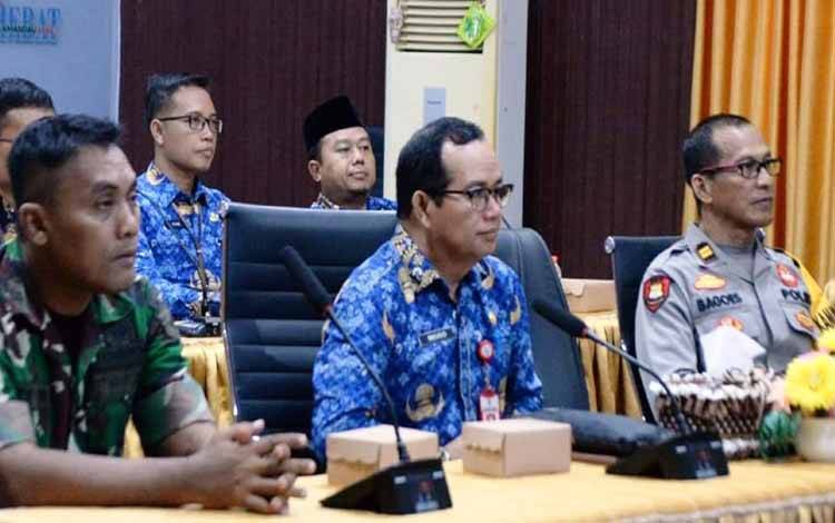 Pemkab Lamandau Rakor Pengendalian Inflasi Bersama Kemdagri