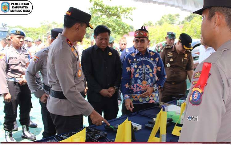 Kunjungan Kerja Wakapolda Kalteng ke Polres Murung Raya: Persiapan Keamanan Pilkada 2024
