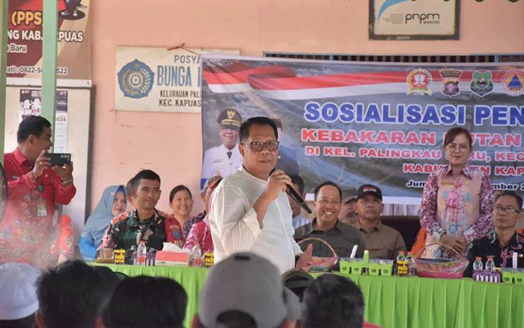 Sosialisasi Pencegahan Karhutla di Kecamatan Kapuas Murung