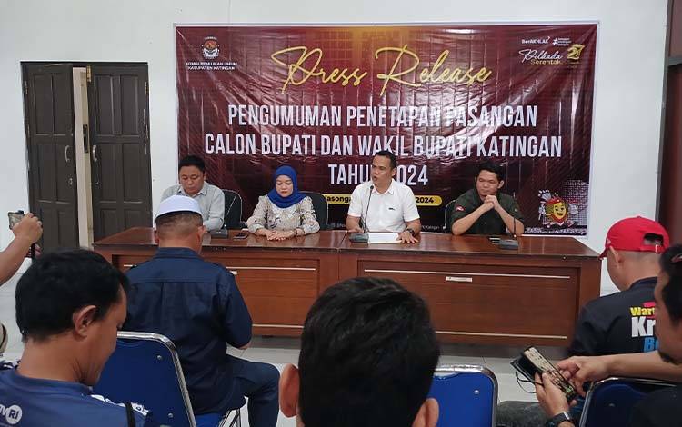 KPU Tetapkan 3 Paslon Bupati-Wakil Bupati untuk Pilkada Katingan