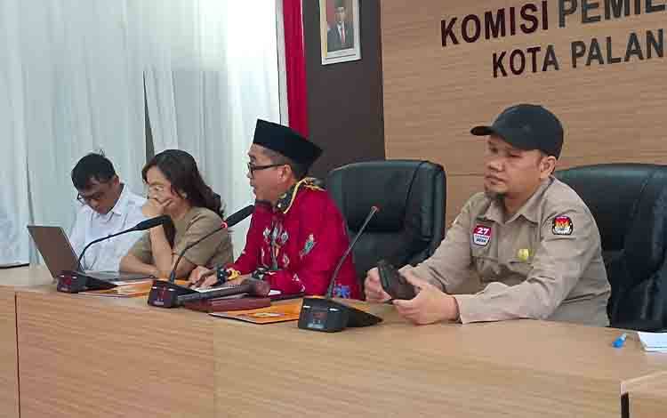 KPU Palangka Raya Tetapkan Dua Pasangan Calon di Pilwakot 2024