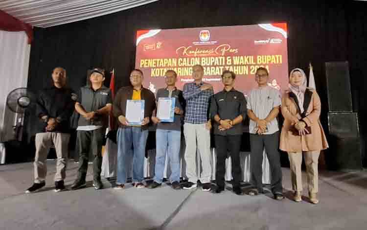 KPU Tetapkan Paslon Bupati dan Wakil Bupati Kobar