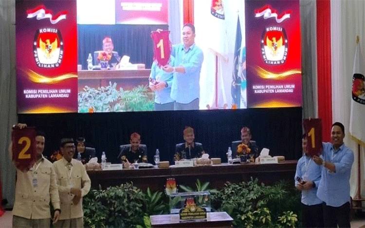 Hendra-Budiman Nomor Urut 1 dan Rizky-Hamid Nomor Urut 2