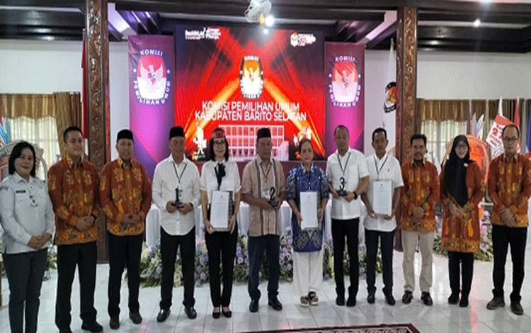 Sah! ini Nomor Urut 3 Pasangan Calon Berlaga di Pilkada Barito Selatan 2024