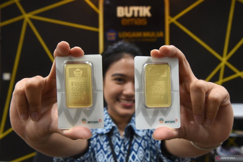 Emas Antam pada 6 Mei Melonjak Rp26.000 Menjadi Rp1,931 Juta per Gram