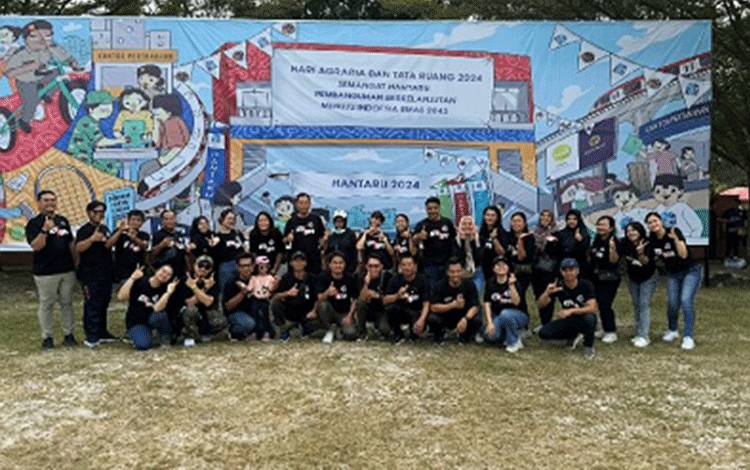 Kantor Pertanahan Gunung Mas Ikut Meriahkan Peringatan Hantaru Tingkat Kalteng