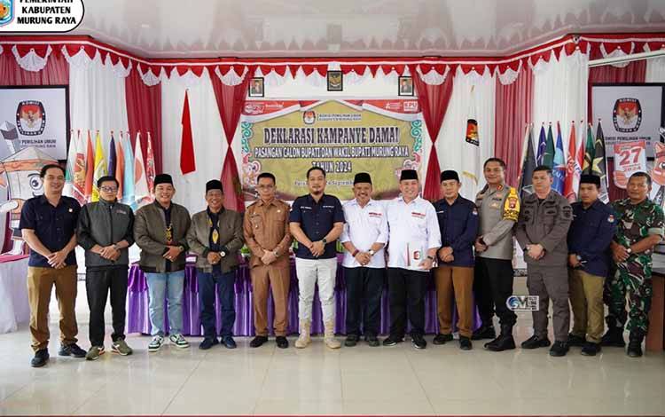 Pj Bupati Murung Raya Serukan Perdamaian Pilkada 2024 di Deklarasi Kampanye Damai