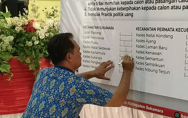Bawaslu Sukamara: Ikrar Netralitas Bentuk Mitigasi Resiko Pelanggaran Pilkada Serentak 2024