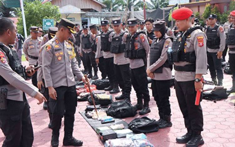 Kapolres Katingan Cek Persiapan Sarpas dan Kesiapsiagaan Pengamanan Pilkada